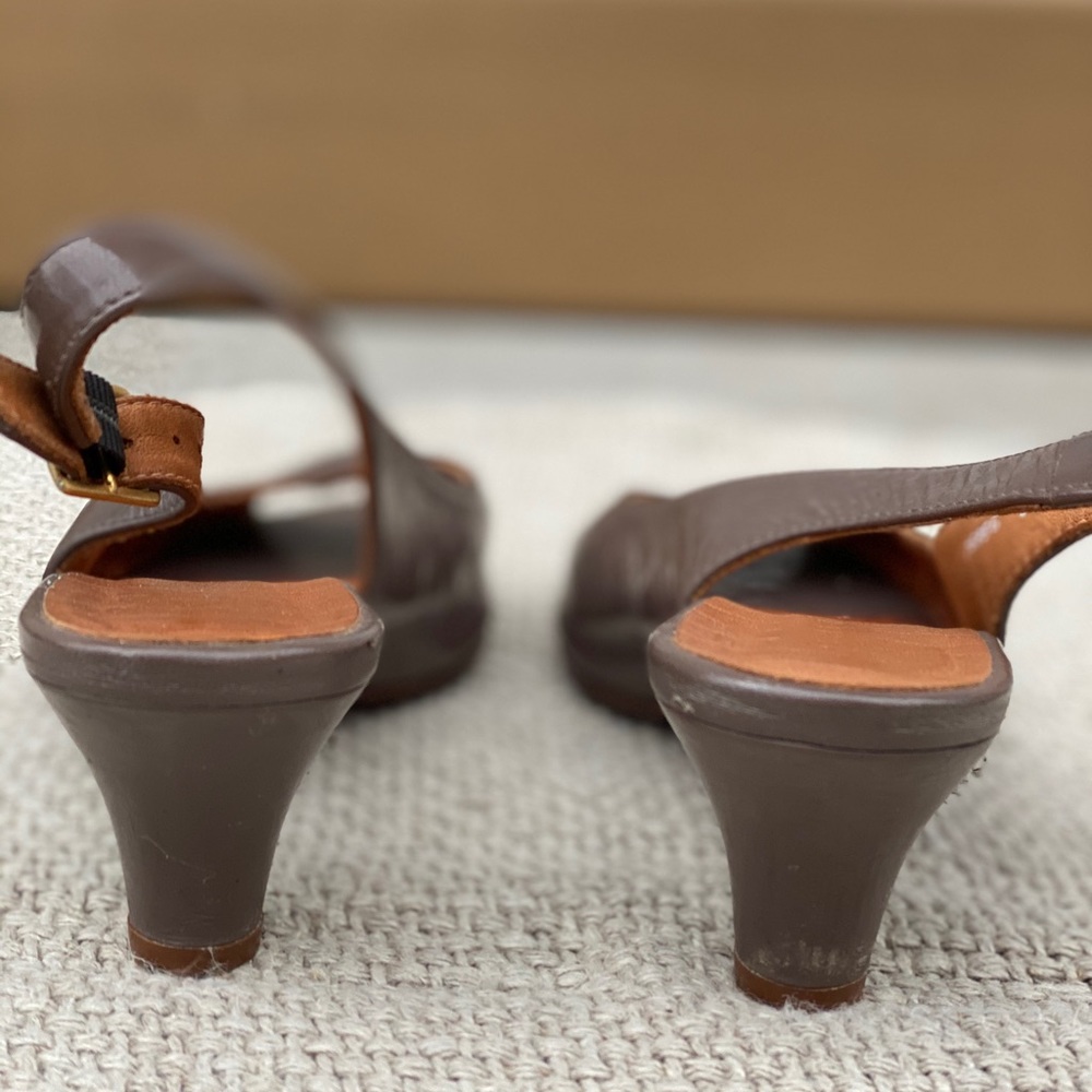 Chie Mihara open toe kitten heel pumps - Picture 5 of 13